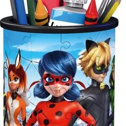 Ravensburger Pennenbak Miraculous - 3D Puzzel - 54 Stukjes -Goedkope puzzels winkel 467x840