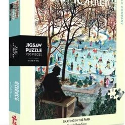 The New York Puzzle Company Skating In The Park - NYPC New Yorker Collectie Puzzel 750 Stukjes