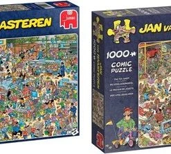 Jan Van Haasteren Puzzelbundel - 2 Stuks - De Speelgoedwinkel 1000 Stukjes & De Drogisterij 1000 Stukjes