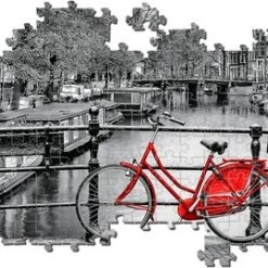 Clementoni - Panorama High Quality Collectie Puzzel - Amsterdam Bicycle - 1000 Stukjes, Puzzel Volwassenen -Goedkope puzzels winkel 550x269 1
