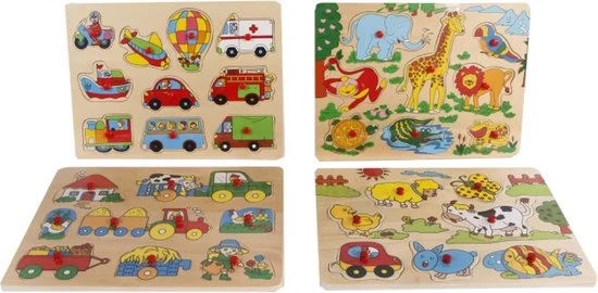 Big Tree Vormenpuzzel Boerderij Junior 30 X 22 Cm Hout 9-delig 4 Big Tree Vormenpuzzel Boerderij Junior 30 X 22 Cm Hout 9-delig - Afbeelding 4