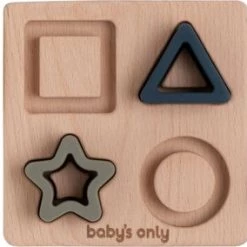 Baby's Only Houten Vormenpuzzel Met Siliconen Figuurtjes - Baby Puzzel - Baby Speelgoed - Earth - Baby Cadeau -Goedkope puzzels winkel 550x284