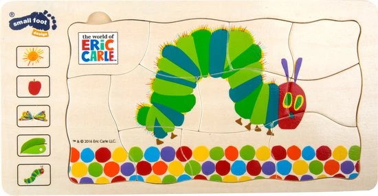 Small Foot Company Rupsje Nooitgenoeg Lagenpuzzel, 36dlg. 1 Small Foot Company Rupsje Nooitgenoeg Lagenpuzzel, 36dlg.