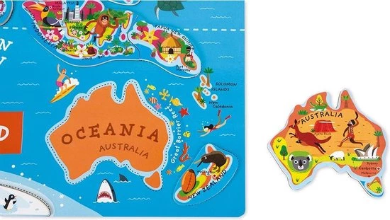 Janod Puzzel - Magnetic World - Engels 5 Janod Puzzel - Magnetic World - Engels - Afbeelding 5