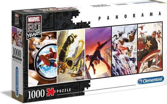 Clementoni Legpuzzel Marvel 80 Years Karton 1000 Stukjes 1 Clementoni Legpuzzel Marvel 80 Years Karton 1000 Stukjes