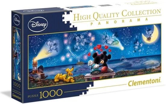 Clementoni - Panorama High Quality Collectie Puzzel - Disney Mickey & Minnie - 1000 Stukjes, Puzzel Volwassenen 4 Clementoni - Panorama High Quality Collectie Puzzel - Disney Mickey & Minnie - 1000 Stukjes, Puzzel Volwassenen - Afbeelding 4