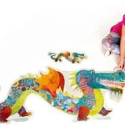 Djeco Vloerpuzzel Leon De Draak (58 Stukjes) -Goedkope puzzels winkel 550x346 2