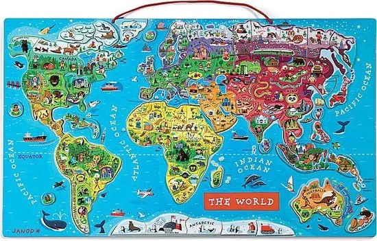 Janod Puzzel - Magnetic World - Engels 14 Janod Puzzel - Magnetic World - Engels - Afbeelding 14