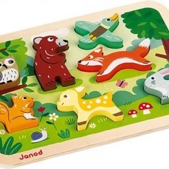 Janod Chunky Puzzel Bosdieren 12 Janod Chunky Puzzel Bosdieren -Goedkope puzzels winkel 550x356 2