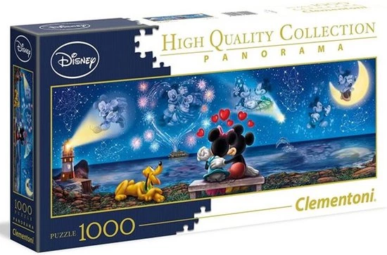 Clementoni - Panorama High Quality Collectie Puzzel - Disney Mickey & Minnie - 1000 Stukjes, Puzzel Volwassenen 5 Clementoni - Panorama High Quality Collectie Puzzel - Disney Mickey & Minnie - 1000 Stukjes, Puzzel Volwassenen - Afbeelding 5