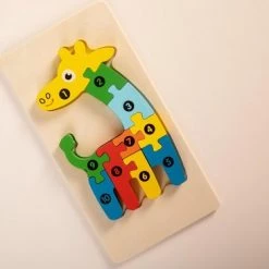 Heppiedepeppie Kids-Kinderpuzzel-Giraffe-3D-Hout -Goedkope puzzels winkel 550x366 42