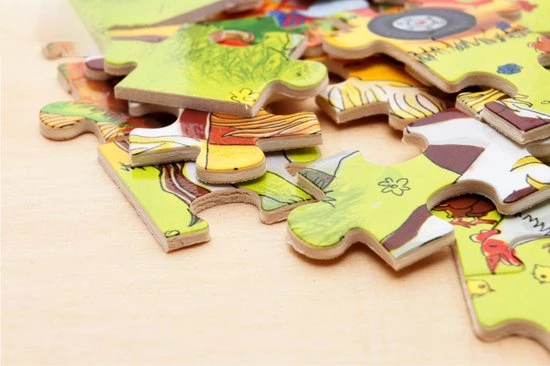 Aslan? 4 Houten Puzzels Van 40 En 60 Stukjes - Dieren - Boerderijdieren, Jungle, Waterdieren - Voordeelverpakking 4 Aslan? 4 Houten Puzzels Van 40 En 60 Stukjes - Dieren - Boerderijdieren, Jungle, Waterdieren - Voordeelverpakking - Afbeelding 4