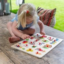 Engelhart Houten Steekpuzzel Knopjes Puzzel Boerderij 40x30cm -Goedkope puzzels winkel 550x366 54