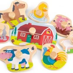 New Classic Toys Houten Legpuzzel Boerderij - 8 Puzzelstukjes - FSC 100%-gecertificeerd Hout -Goedkope puzzels winkel 550x371 1