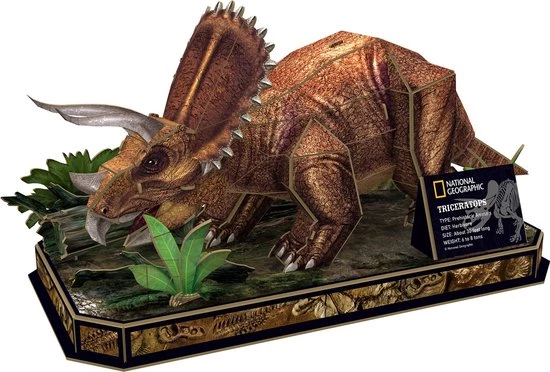 Van Der Meulen 3d Puzzel Triceratops 3 Van Der Meulen 3d Puzzel Triceratops - Afbeelding 3