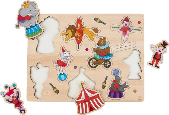 Engelhart Vormenpuzzel Circus Junior 22,5 X 30 Cm Hout 10-delig 2 Engelhart Vormenpuzzel Circus Junior 22,5 X 30 Cm Hout 10-delig - Afbeelding 2