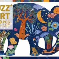 Djeco Puzzel Olifant (150 Stukjes) -Goedkope puzzels winkel 550x376