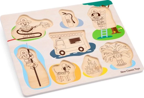 New Classic Toys Knoppuzzel Brandweer 2 New Classic Toys Knoppuzzel Brandweer - Afbeelding 2