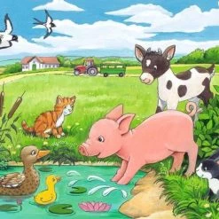 Ravensburger Puzzel Jonge Dieren Op Het Platteland - 2x12 Stukjes - Kinderpuzzel -Goedkope puzzels winkel 550x378 4