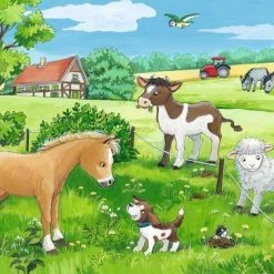 Ravensburger Puzzel Jonge Dieren Op Het Platteland - 2x12 Stukjes - Kinderpuzzel -Goedkope puzzels winkel 550x378 5