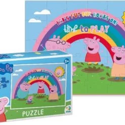 Dodo Toys PROMOTIEPAKKET - 4 X Peppa Pig Puzzel - 30 Stukjes - 20x27 Cm - Peppa Pig Speelgoed 3+ - Kinderpuzzel 3 Jaar -Goedkope puzzels winkel 550x379 5