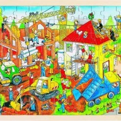 Goki Puzzel: Op De Bouwwerf 96-delig