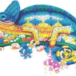 Jigsaw Chameleon Nieuw Model 2021 | A3 Grootste Model| Houten Puzzel | 200 Stukjes |Houten Dierenpuzzel| | Meer Dan 50 Verschillende Modellen