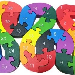 Melloniki Houten Slang Alfabet Puzzel -Goedkope puzzels winkel 550x383 2