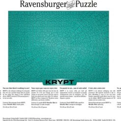 Ravensburger Krypt Metallic Mint - Legpuzzel - 736 Stukjes -Goedkope puzzels winkel 550x385 1