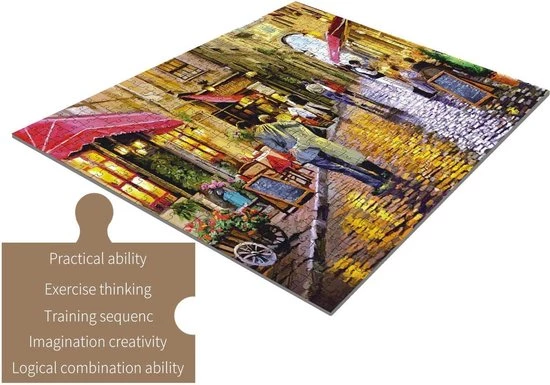 Happy Puzzle Puzzel 1000 Stukjes Volwassenen Legpuzzels Puzzle Jigsaw Puzzels - Speelgoed Hobby En Creatief Voor Volwassenen - 50*70 Cm - Coffee Street 1000 Stukjes 3 Happy Puzzle Puzzel 1000 Stukjes Volwassenen Legpuzzels Puzzle Jigsaw Puzzels - Speelgoed Hobby En Creatief Voor Volwassenen - 50*70 Cm - Coffee Street 1000 Stukjes - Afbeelding 3