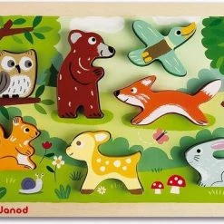Janod Chunky Puzzel Bosdieren 11 Janod Chunky Puzzel Bosdieren -Goedkope puzzels winkel 550x386 7