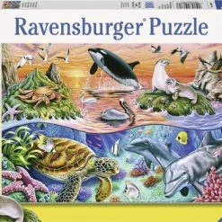 Ravensburger Puzzel Bonte Oceaan - 100XXL Stukjes - Kinderpuzzel