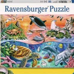 Ravensburger Puzzel Bonte Oceaan - 100XXL Stukjes - Kinderpuzzel -Goedkope puzzels winkel 550x388 17