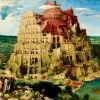 Art By BlueBird Pieter Breughel Sr - De Toren Van Babel, 1563 (1000 Stukjes, Kunst Puzzel)