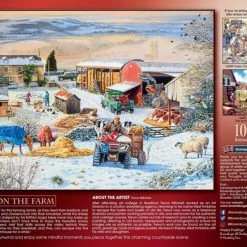 Ravensburger Puzzel Boerderij In De Winter - Legpuzzel - 1000 Stukjes -Goedkope puzzels winkel 550x390 1
