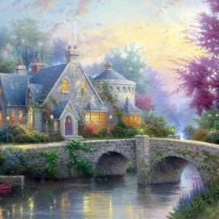 Schmidt Lamplight Manour/Winter In Lamplight Manour, 2x1000 Stukjes - Puzzel - 12+ -Goedkope puzzels winkel 550x391 19