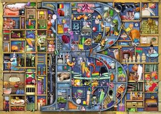 Ravensburger Puzzel Colin Thompson Awesome Alphabet "B" - Legpuzzel - 1000 Stukjes 7 Ravensburger Puzzel Colin Thompson Awesome Alphabet "B" - Legpuzzel - 1000 Stukjes - Afbeelding 7