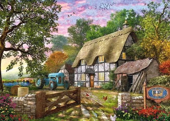 Falcon Puzzel The Farmers Cottage - Legpuzzel - 1000 Stukjes 8 Falcon Puzzel The Farmers Cottage - Legpuzzel - 1000 Stukjes - Afbeelding 8
