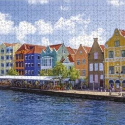 Grafix Puzzel Willemstad | Cura Ao | Puzzel Voor Volwassenen | 1000 Puzzelstukjes -Goedkope puzzels winkel 550x392 80