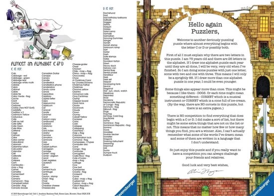 Ravensburger Puzzel Colin Thompson Awesome Alphabet "B" - Legpuzzel - 1000 Stukjes 4 Ravensburger Puzzel Colin Thompson Awesome Alphabet "B" - Legpuzzel - 1000 Stukjes - Afbeelding 4