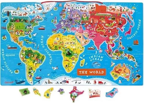 Janod Puzzel - Magnetic World - Engels 16 Janod Puzzel - Magnetic World - Engels - Afbeelding 16