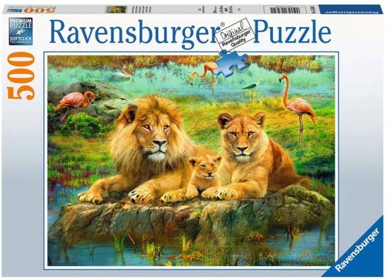 Ravensburger Puzzel Leeuwen In De Savanne - Legpuzzel - 500 Stukjes 4 Ravensburger Puzzel Leeuwen In De Savanne - Legpuzzel - 500 Stukjes - Afbeelding 4