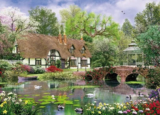 King Generic 1000 Stukjes April Cottage 2 King Generic 1000 Stukjes April Cottage - Afbeelding 2