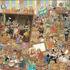 Jan Van Haasteren Een Dagje Naar Het Museum - 2 X 1000 Stukjes -Goedkope puzzels winkel 550x396 2