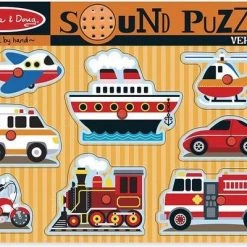 Melissa & Doug Houten Puzzel Met Geluid Voertuigen 9 Melissa & Doug Houten Puzzel Met Geluid Voertuigen -Goedkope puzzels winkel 550x400 9
