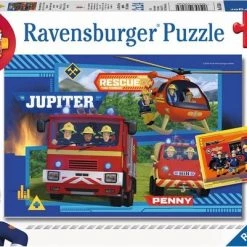 Ravensburger Puzzel Waterloop Met Brandweerman Sam - 2x24 Stukjes - Kinderpuzzel -Goedkope puzzels winkel 550x401 1