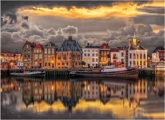 Clementoni Puzzel Dutch Dreamworld - 1000 Stukjes 2 Clementoni Puzzel Dutch Dreamworld - 1000 Stukjes - Afbeelding 2