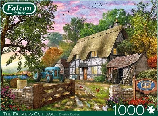 Falcon Puzzel The Farmers Cottage - Legpuzzel - 1000 Stukjes 5 Falcon Puzzel The Farmers Cottage - Legpuzzel - 1000 Stukjes - Afbeelding 5