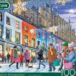 Jumbo Falcon Puzzel Christmas In Edinburgh - Legpuzzel - 1000 Stukjes -Goedkope puzzels winkel 550x404 24