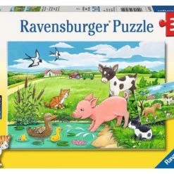 Ravensburger Puzzel Jonge Dieren Op Het Platteland - 2x12 Stukjes - Kinderpuzzel -Goedkope puzzels winkel 550x406 10